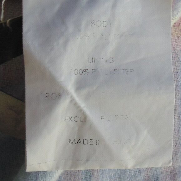 HALSTON HERITAGE Dress, 2, Light Blue, Sleeveless w/Scarf overlay, Ruched - Picture 13 of 14